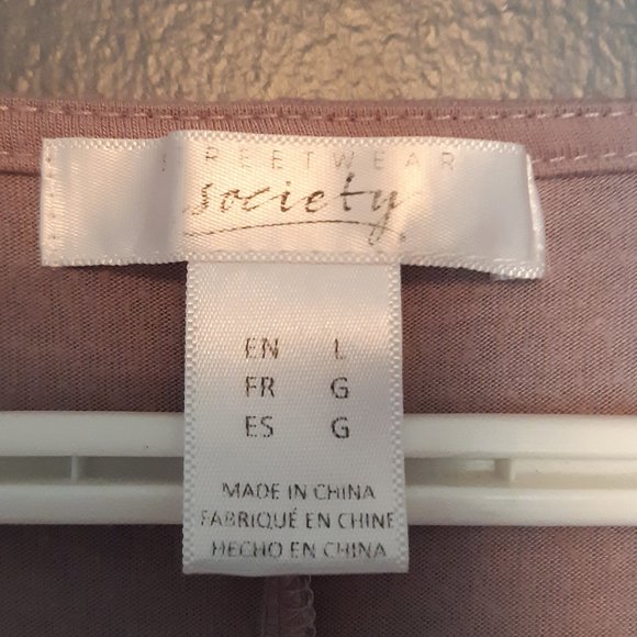 Loose purple wrap style top - Picture 4 of 4